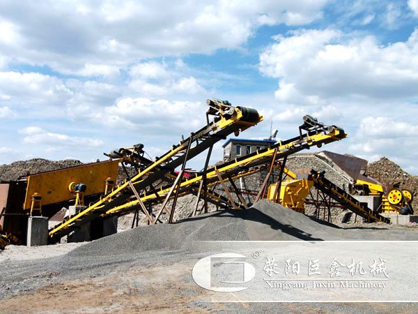 陜西寧陜300-400噸大理石石料生產線